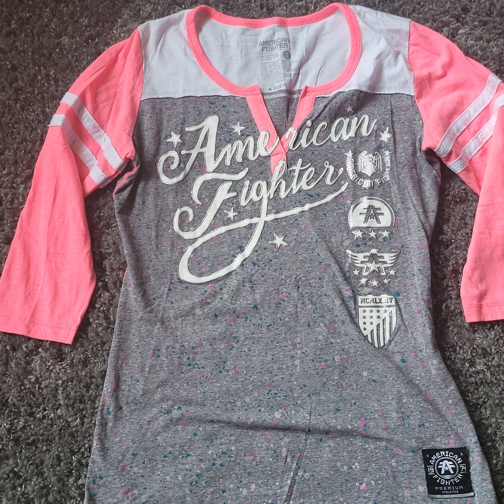 American Fighter quarter sleeve shirt